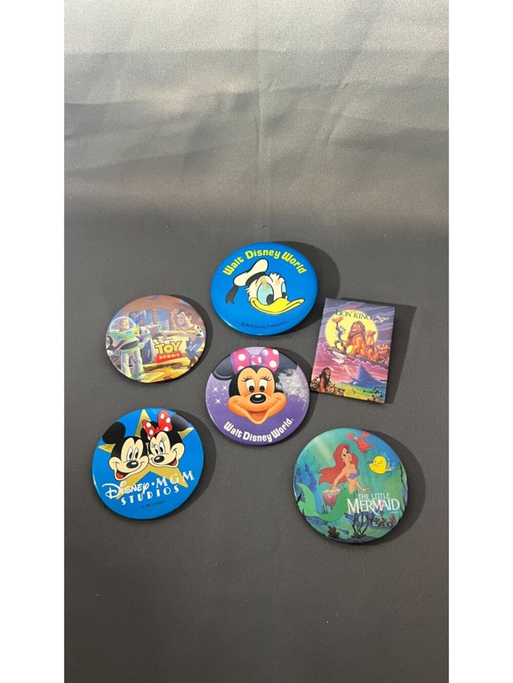 Disney Collectible Button Set Toy Story Lion King Minnie